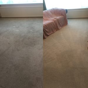 Sitting Room Carpet – Before and After